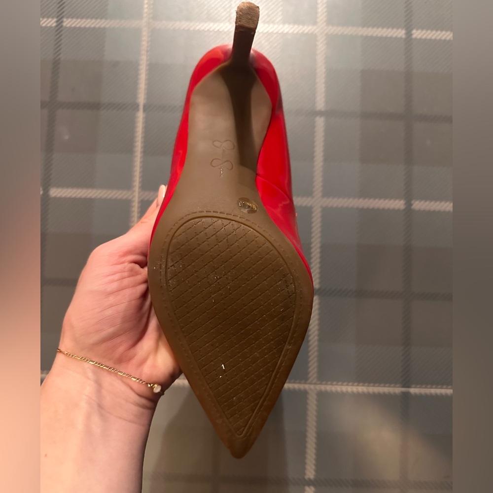 Jessica Simpson Nettles Red Patent Heels - Picture 6 of 10